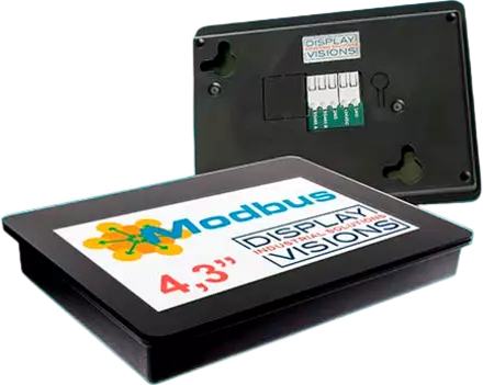 Modbus TCP/RTU Display mit Touch RS-485, LAN, WiFi Modbus TCP/RTU Display mit Touch RS-485, LAN, WiFi