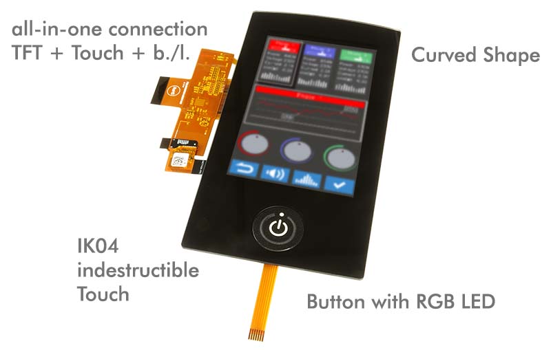 Individuell kundenspezifisch auf Ihr Wünsche angepasste Displays mit Touch